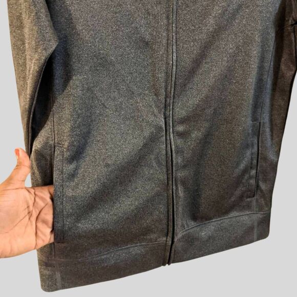 Alo Yoga x Skype Jacket Size Small Unisex Charcoal Gray Full Zip Rare Collab - Picture 7 of 12